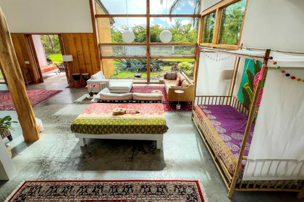 Jungle Haven Ocean Front Eco Villa On Fruit Farm Pahoa Eksteriør billede