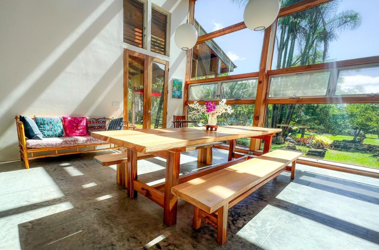Jungle Haven Ocean Front Eco Villa On Fruit Farm Pahoa Eksteriør billede