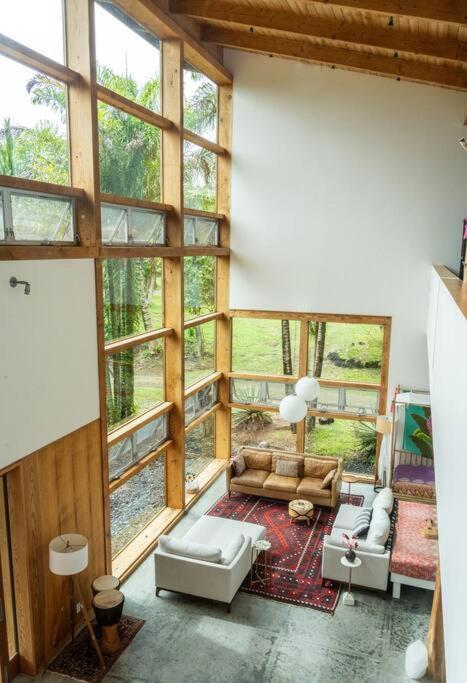 Jungle Haven Ocean Front Eco Villa On Fruit Farm Pahoa Eksteriør billede