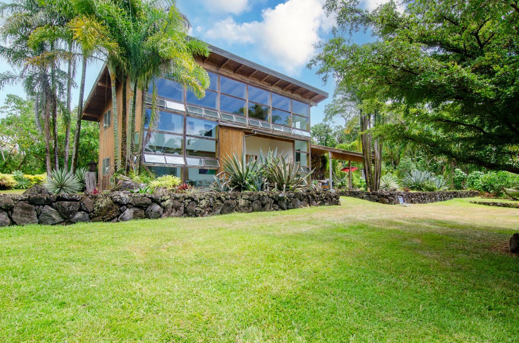 Jungle Haven Ocean Front Eco Villa On Fruit Farm Pahoa Eksteriør billede